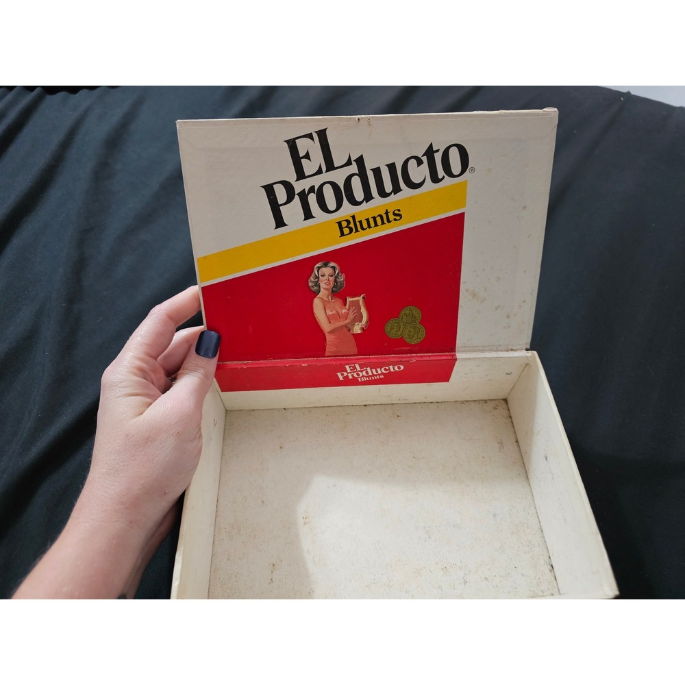 Vintage El Producto Blunts Cigar Box Empty Cardboard Tobacciana Collectible - Picture 3 of 8